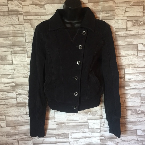 Free People Jackets & Blazers - Free people button up sweatshirt jacket size M